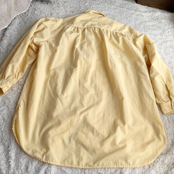 Solumbra big shirt dress cover-up top long sleeve by sun precautions yellow S - Picture 8 of 12